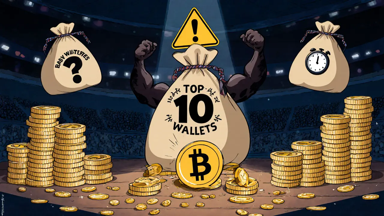 Large wallets holding most BabyCrepe tokens with risk warning signs.