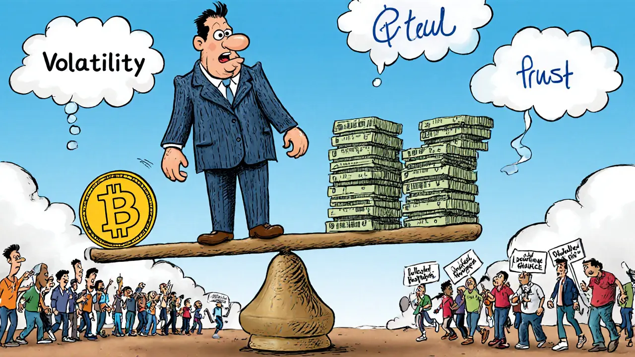 IMF agent balances El Salvador’s economy with Bitcoin vs. schools and hospitals, president frantically adding more Bitcoin to the scale.