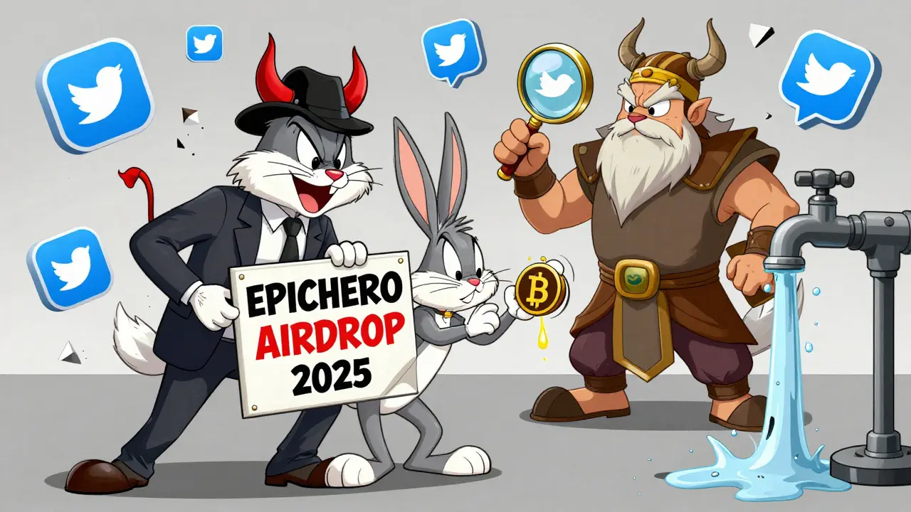 A scammer tricks a rabbit NFT while a wise warrior reveals the real passive reward system.