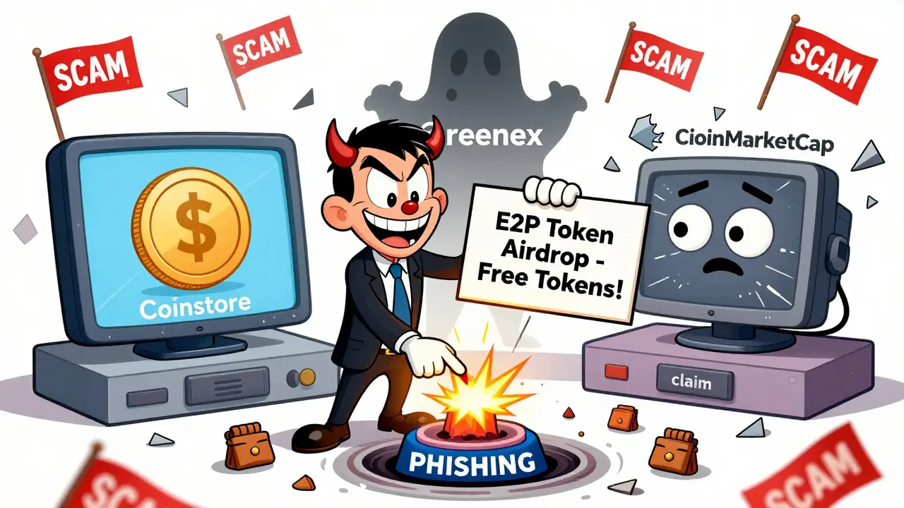 E2P Token Airdrop: Coinstore, Greenex, and CoinMarketCap Details Explained