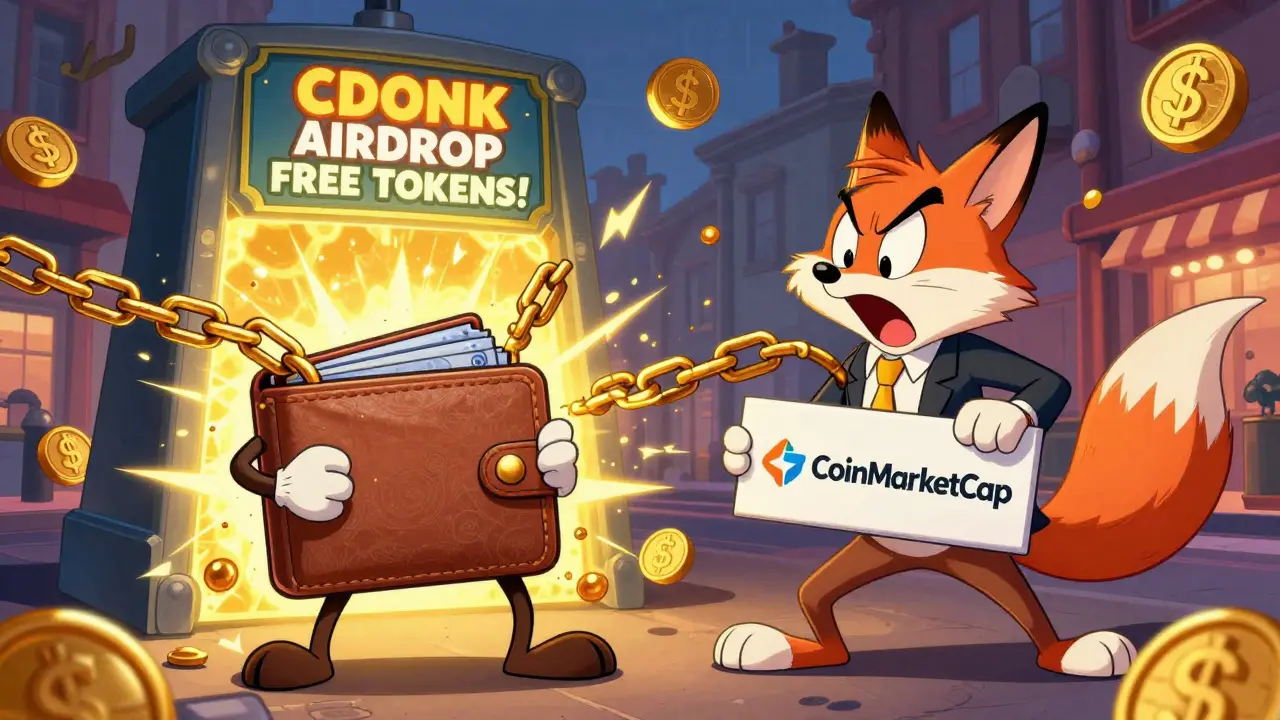 CDONK X CoinMarketCap Airdrop: What Really Happened and Why It’s a Scam