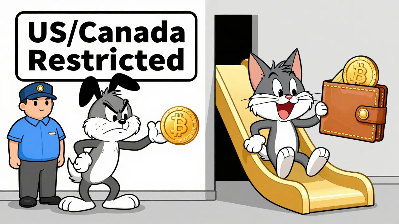 Split screen showing restricted access vs smooth trading for users.