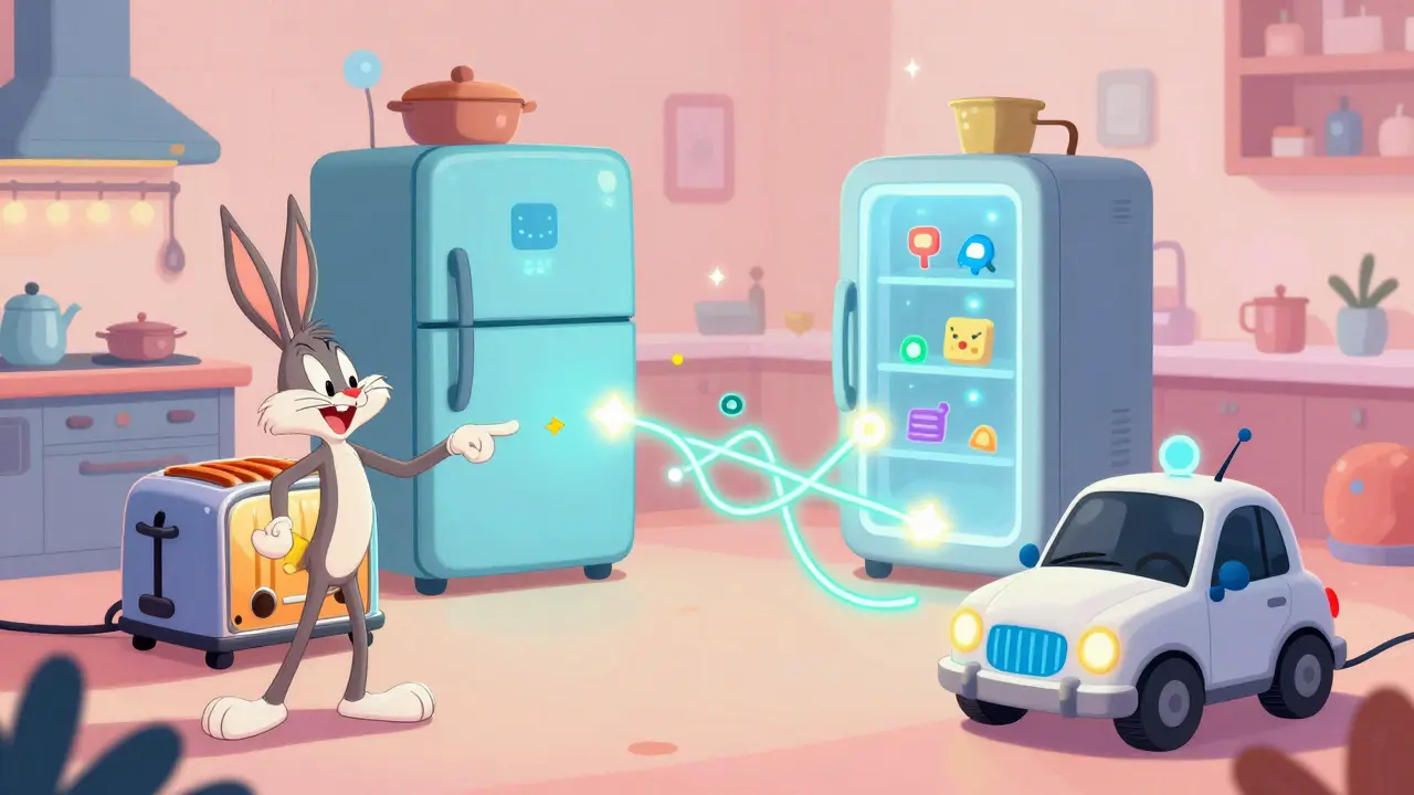 Smart appliances communicating via feeless IOTA network