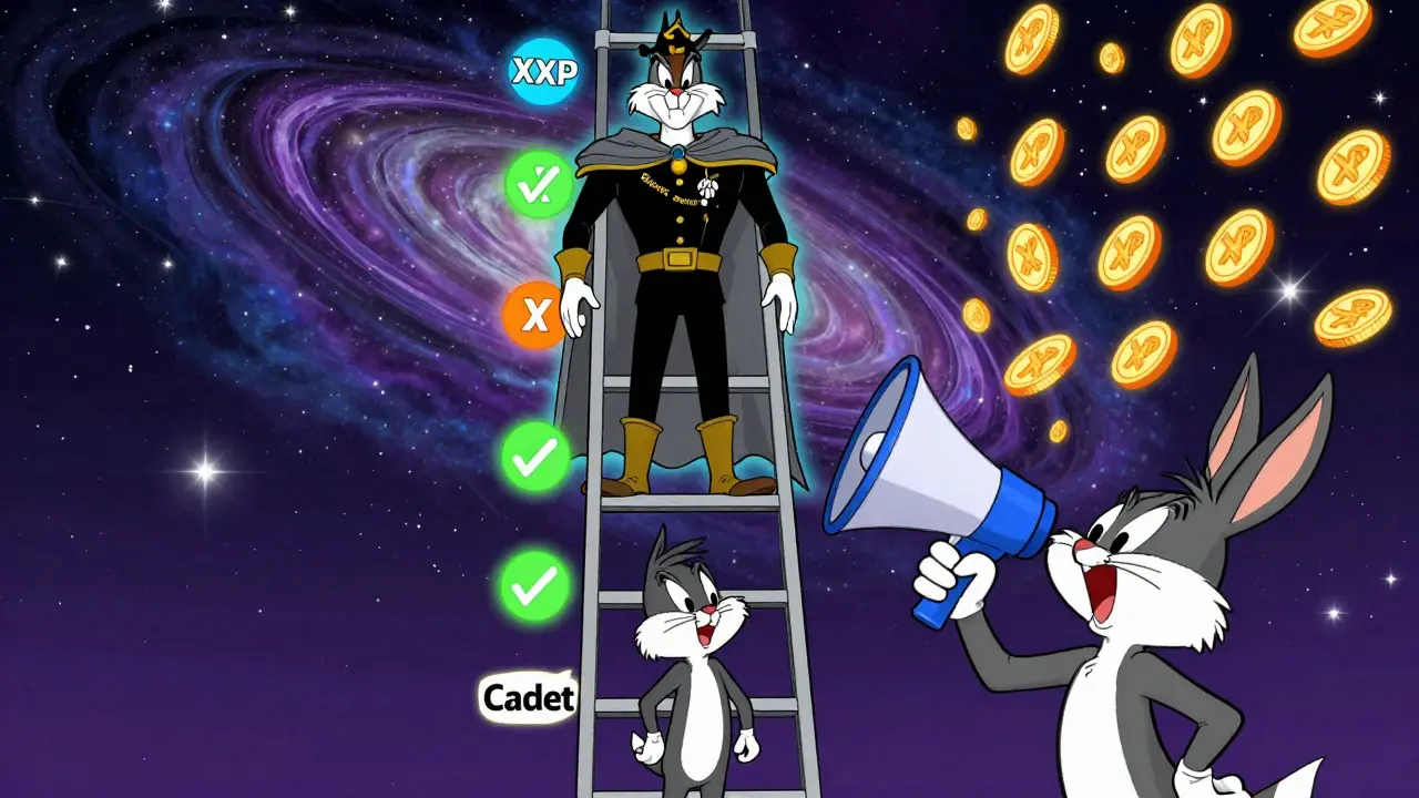 Cosmic ranking ladder from Cadet to Galactic Overlord