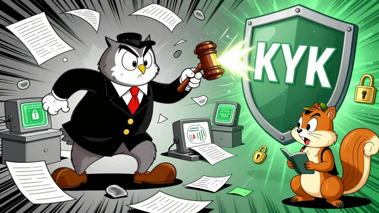 Judge enforcing strict KYC rules with tech solutions