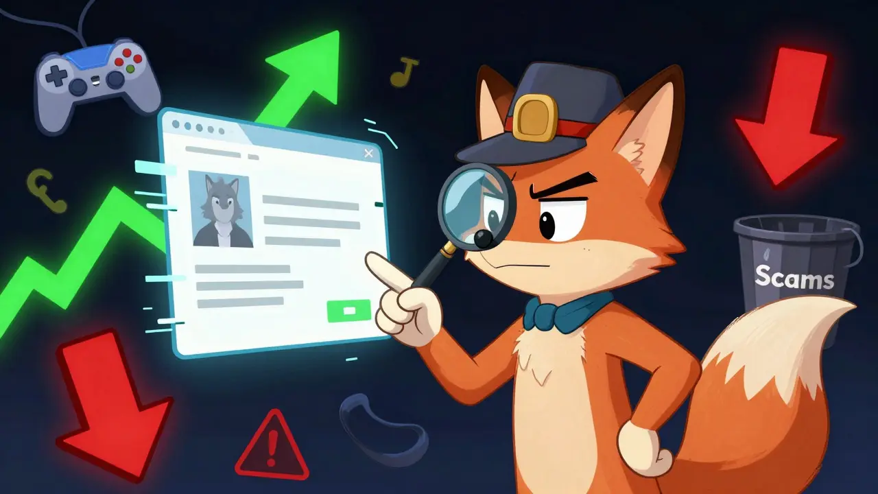 Detective fox spotting phishing scams and risks