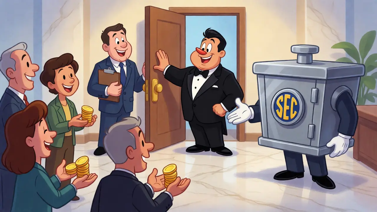 Regulator guiding funds to secure licensed vault